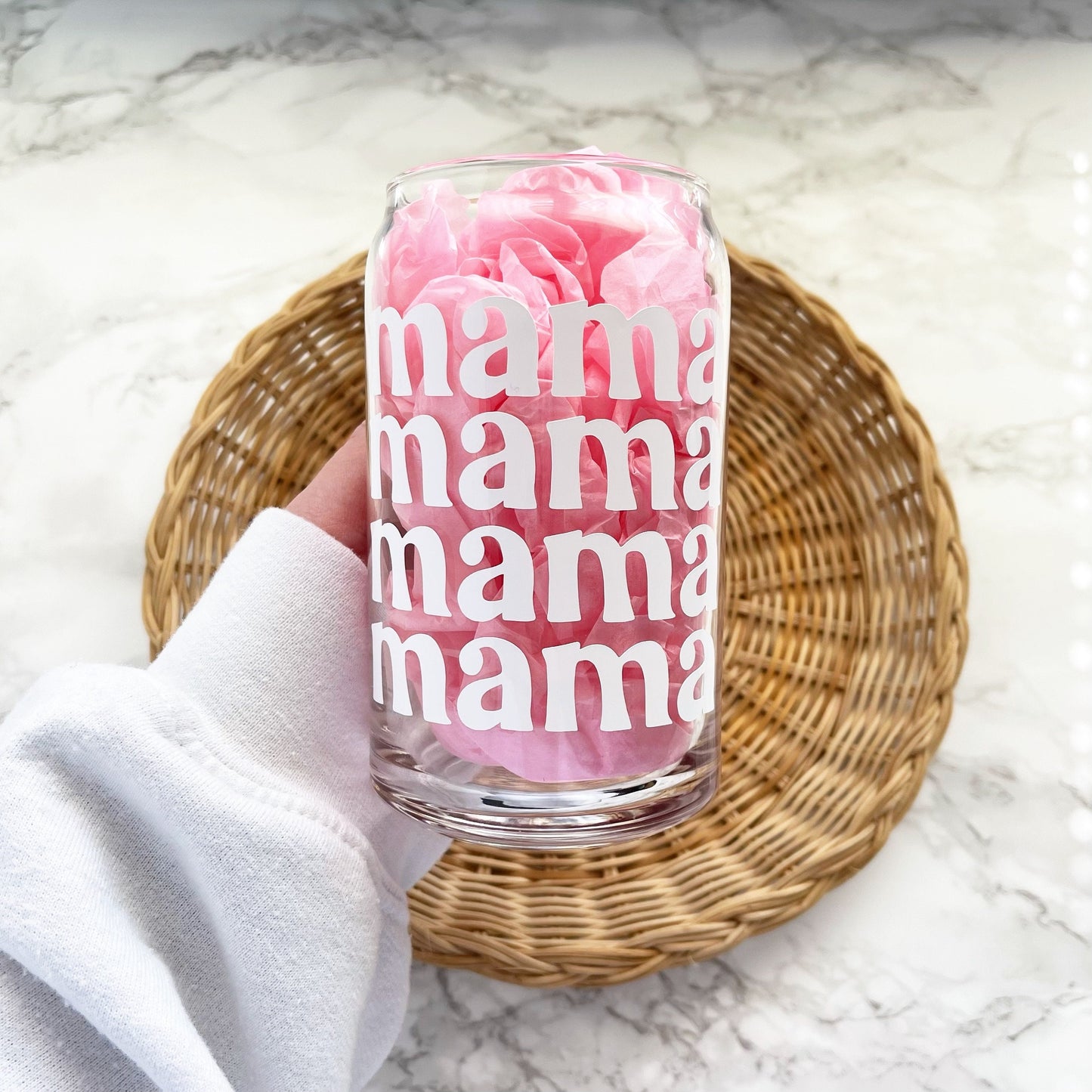 Mama Mama Mama Glass Cup