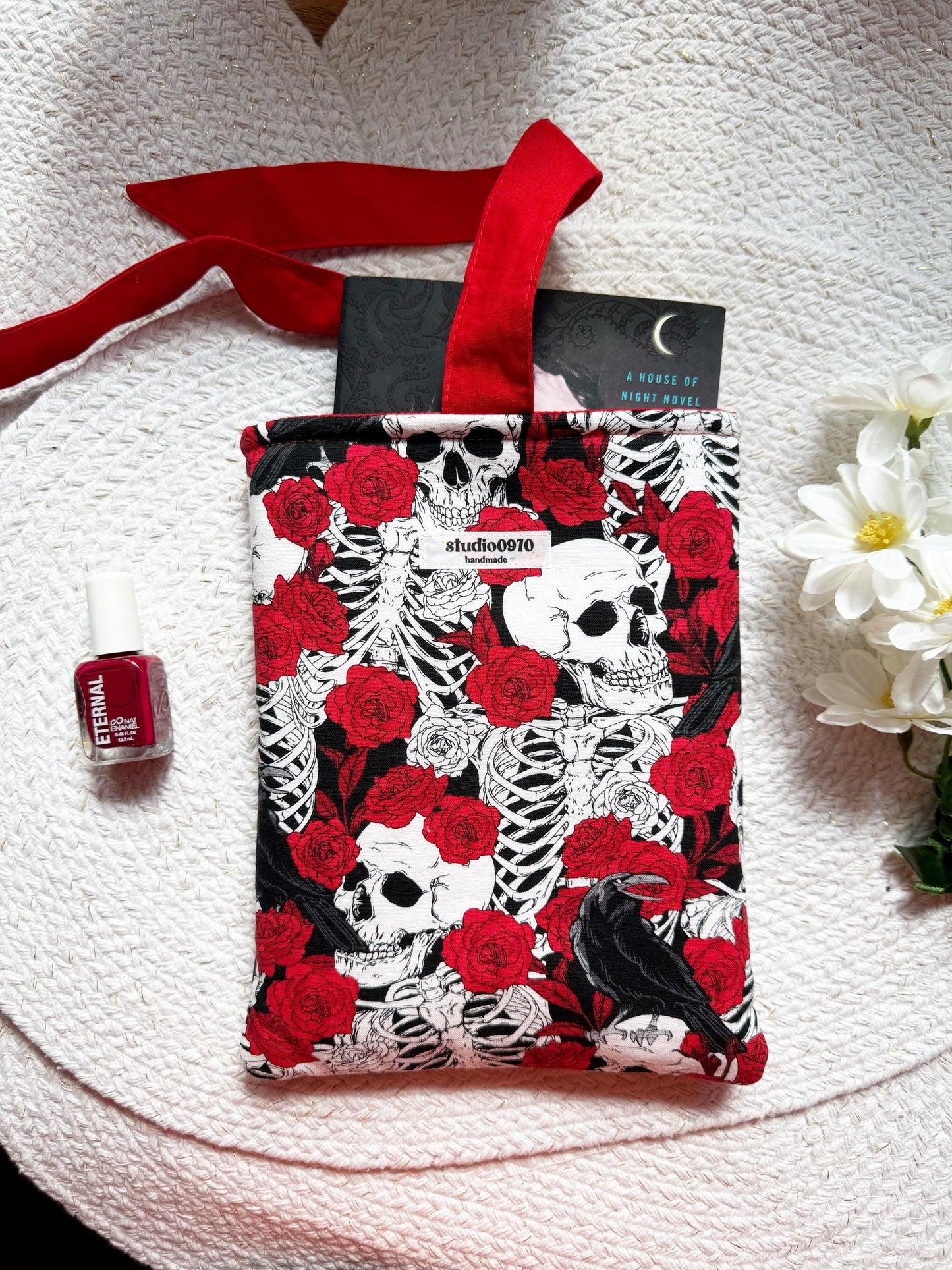 Skulls & Red Roses Book Sleeve