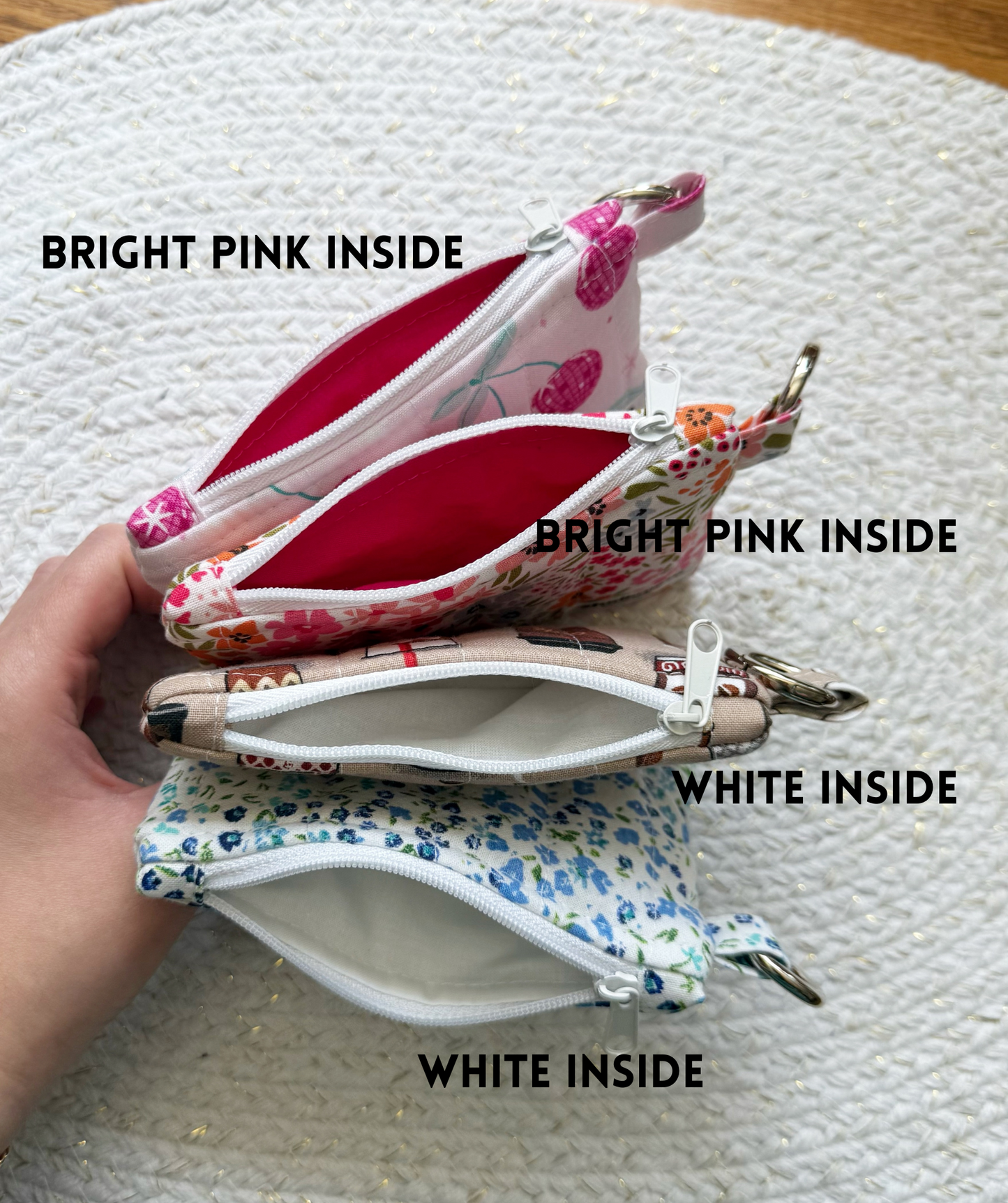 Mini Quilted Keychain Wallets