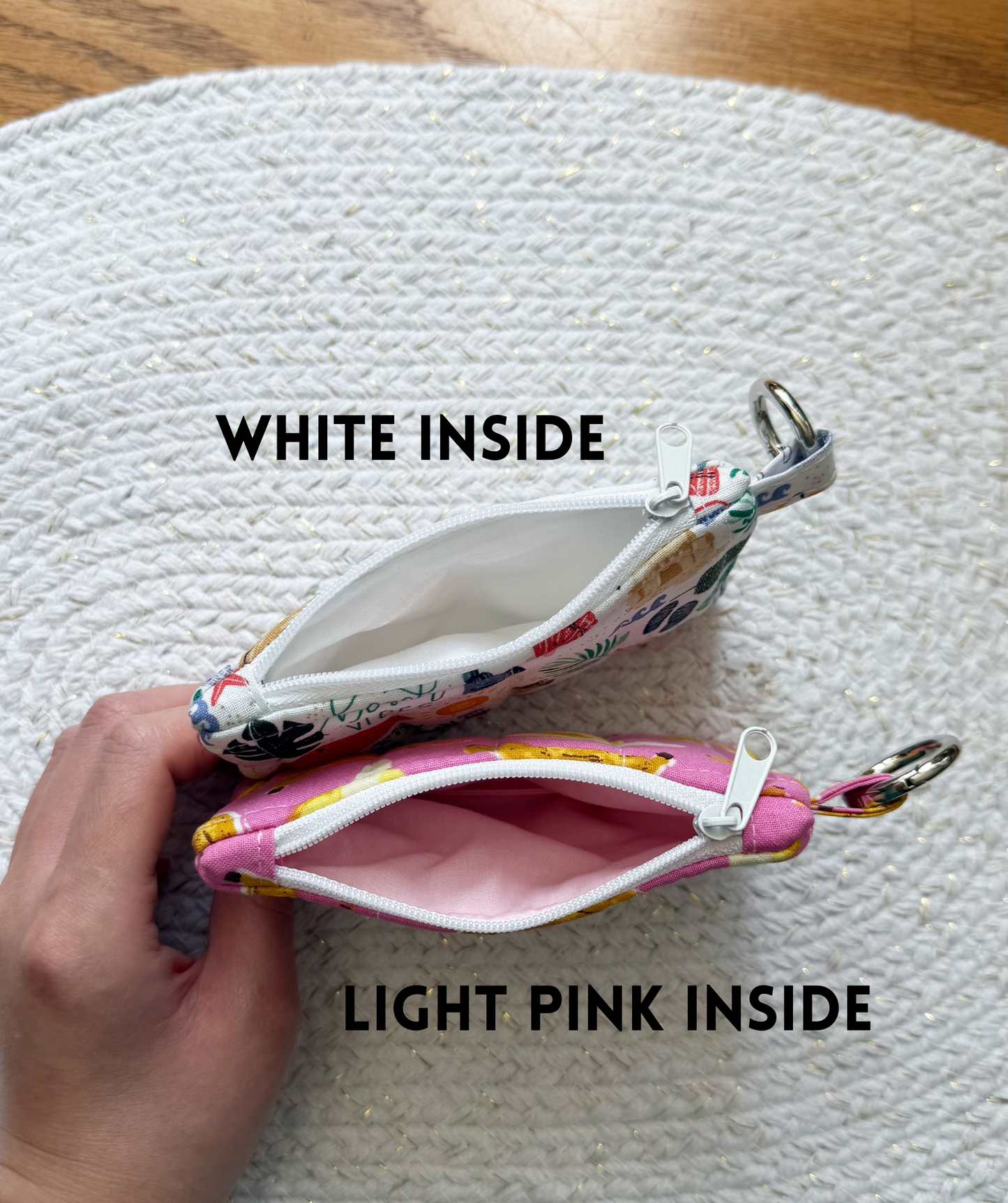 Mini Quilted Keychain Wallets