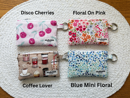 Mini Quilted Keychain Wallets