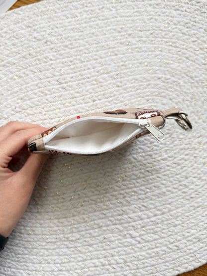 Coffee Lover Quilted Keychain Wallet