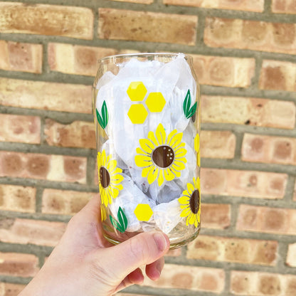 Sunflower Glass Cup