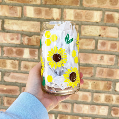 Sunflower Glass Cup