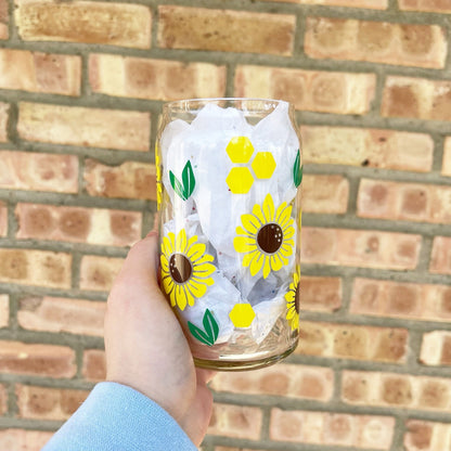 Sunflower Glass Cup