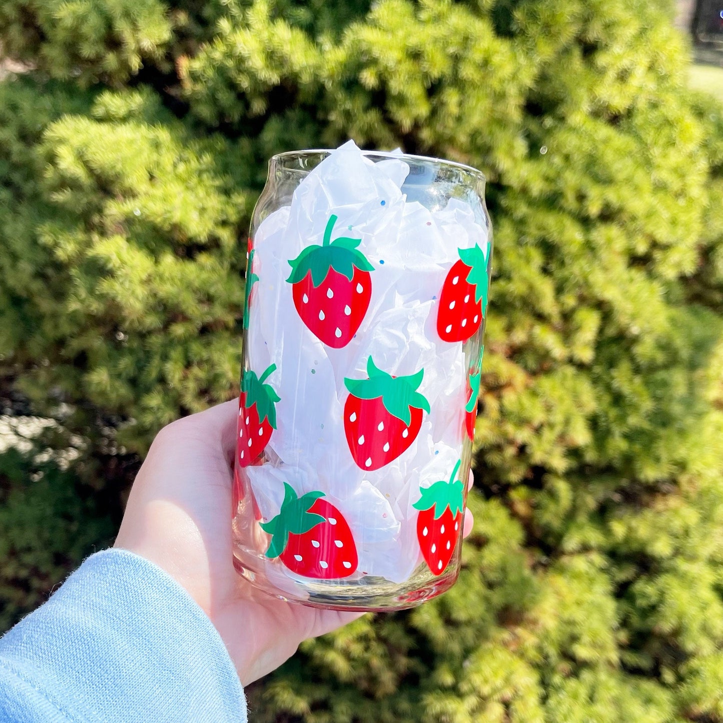 Strawberry Glass Cup