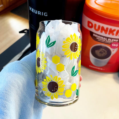 Sunflower Glass Cup