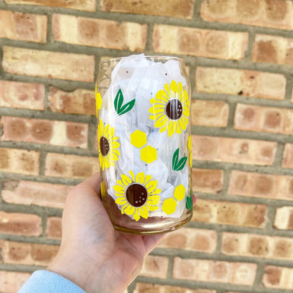 Sunflower Glass Cup