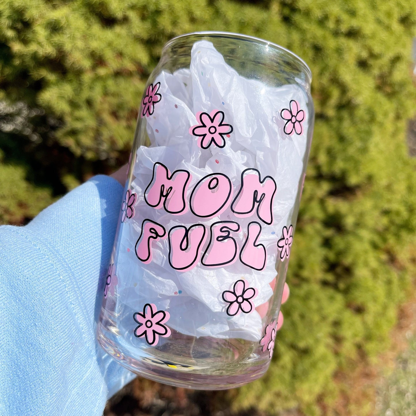 Mom Fuel Glass Cup