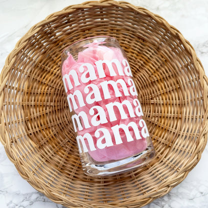 Mama Mama Mama Glass Cup