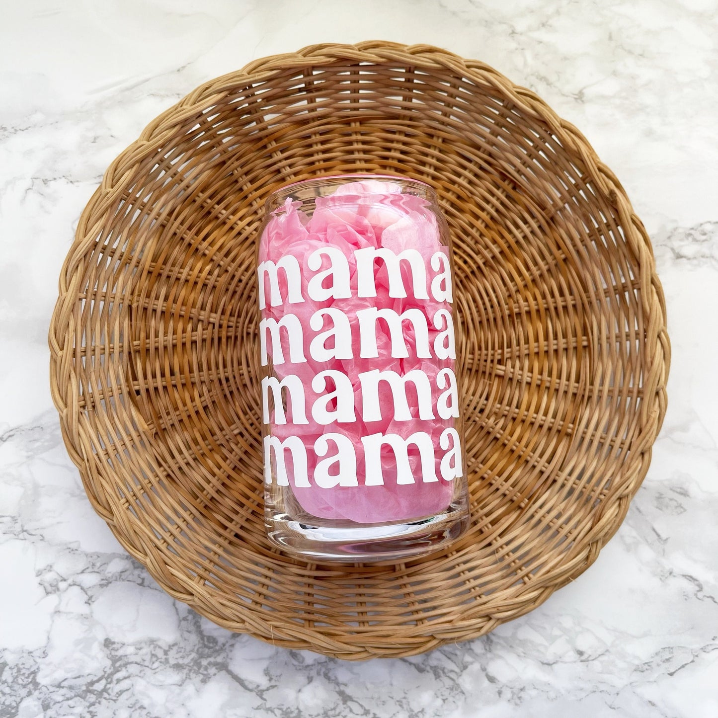 Mama Mama Mama Glass Cup