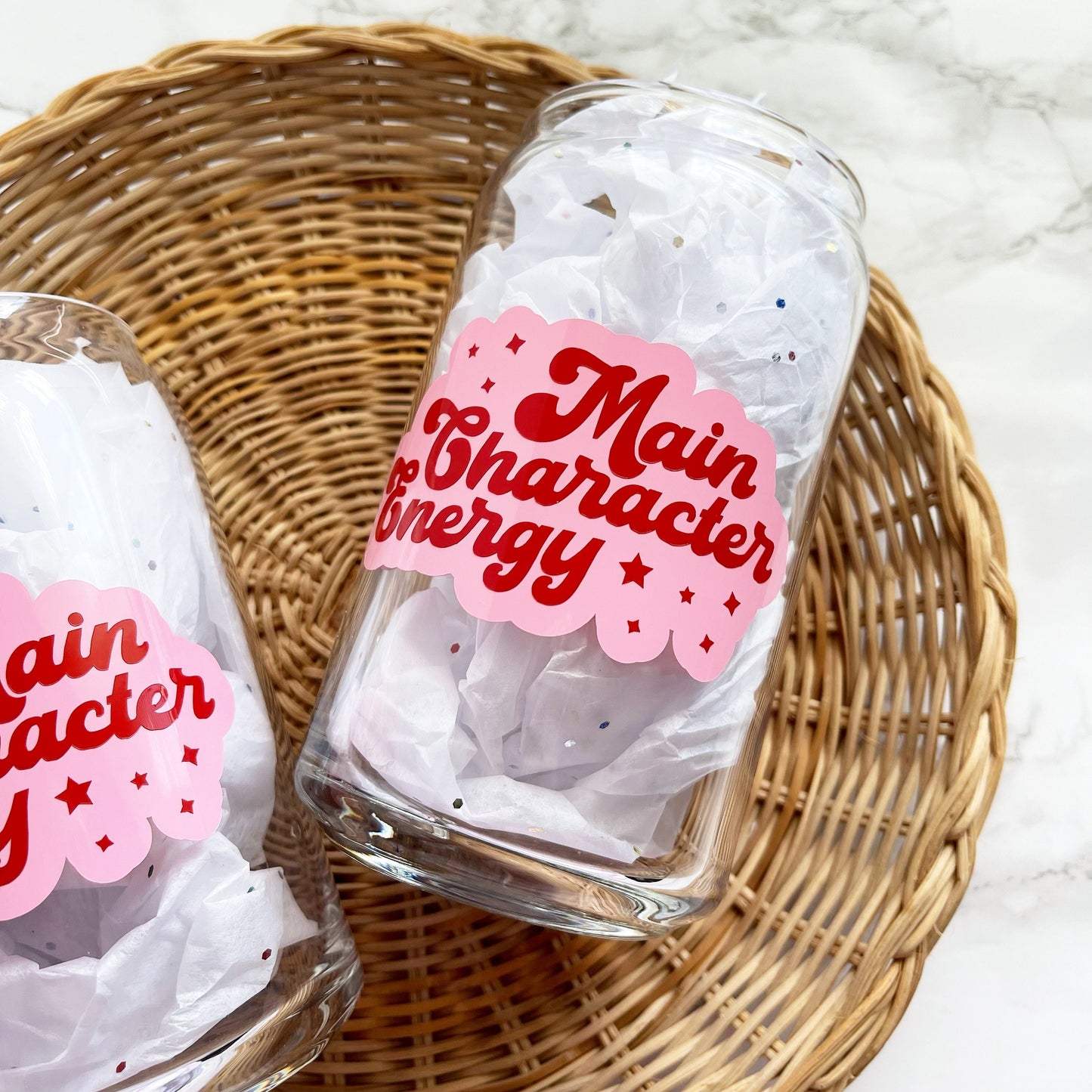 Main Character Energy Glass Cup