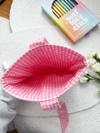 Pink Bow Book Sleeve