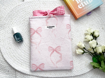 Pink Bow Book Sleeve