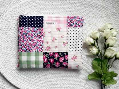 Preppy Patch Quilted Pouch