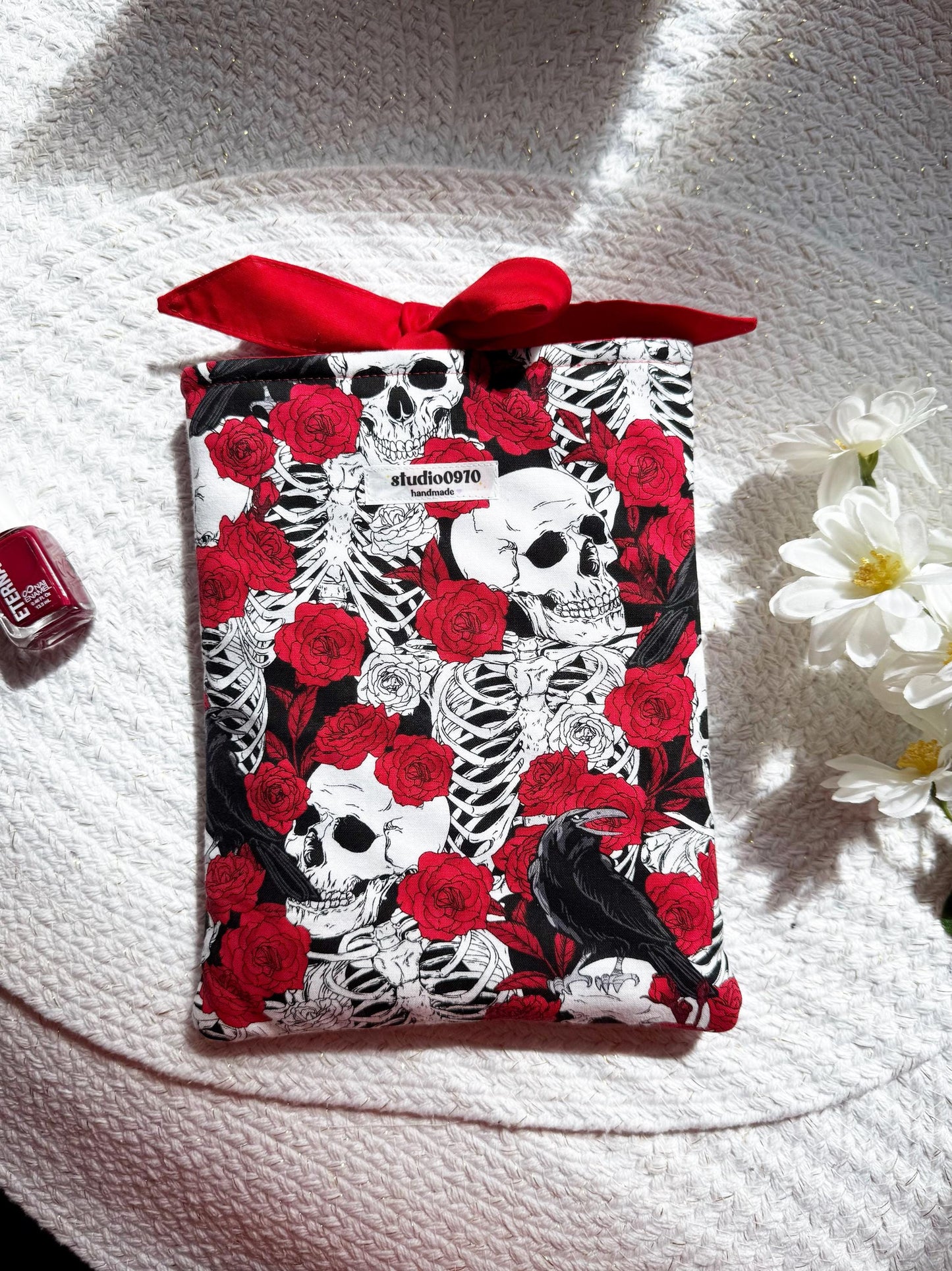 Skulls & Red Roses Book Sleeve