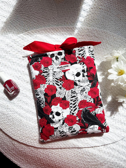Skulls & Red Roses Book Sleeve