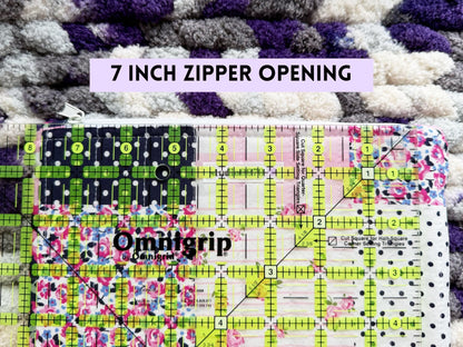 Preppy Patch Quilted Pouch