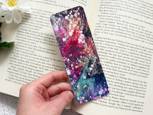 Alcohol Ink Art Laminated Bookmark #1