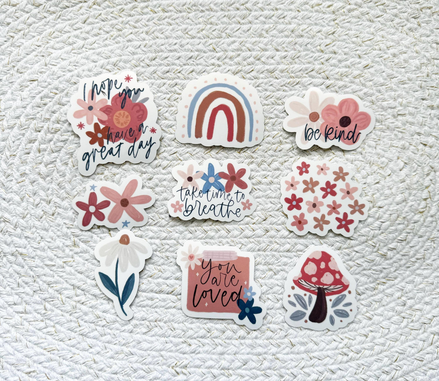 Pretty Floral Vinyl Sticker Bundle Pack