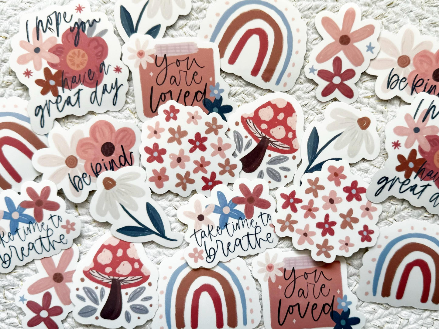 Pretty Floral Vinyl Sticker Bundle Pack