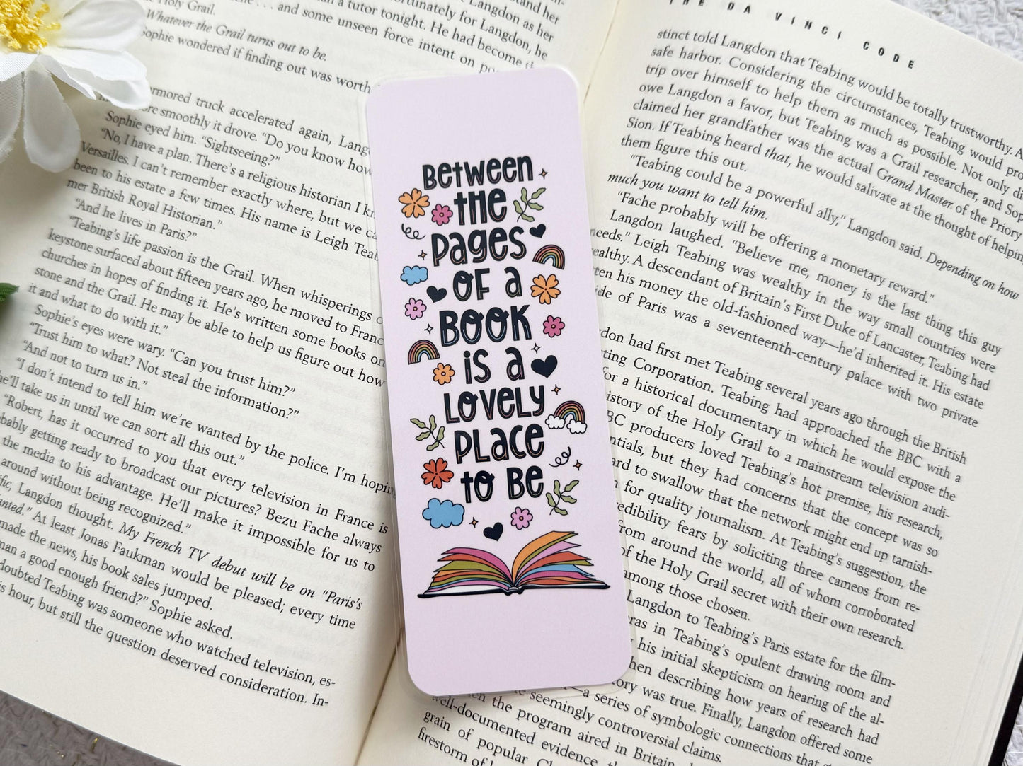 Between These Pages Laminated Bookmark