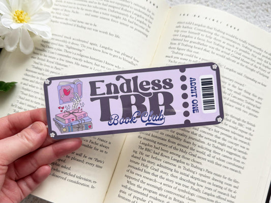 Endless TBR Book Club Laminated Bookmark