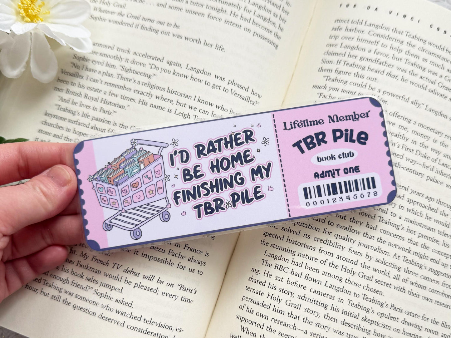 I'd Rather Be Home Finishing My TBR Laminated Bookmark