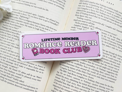 Lifetime Romance Reader Laminated Bookmark
