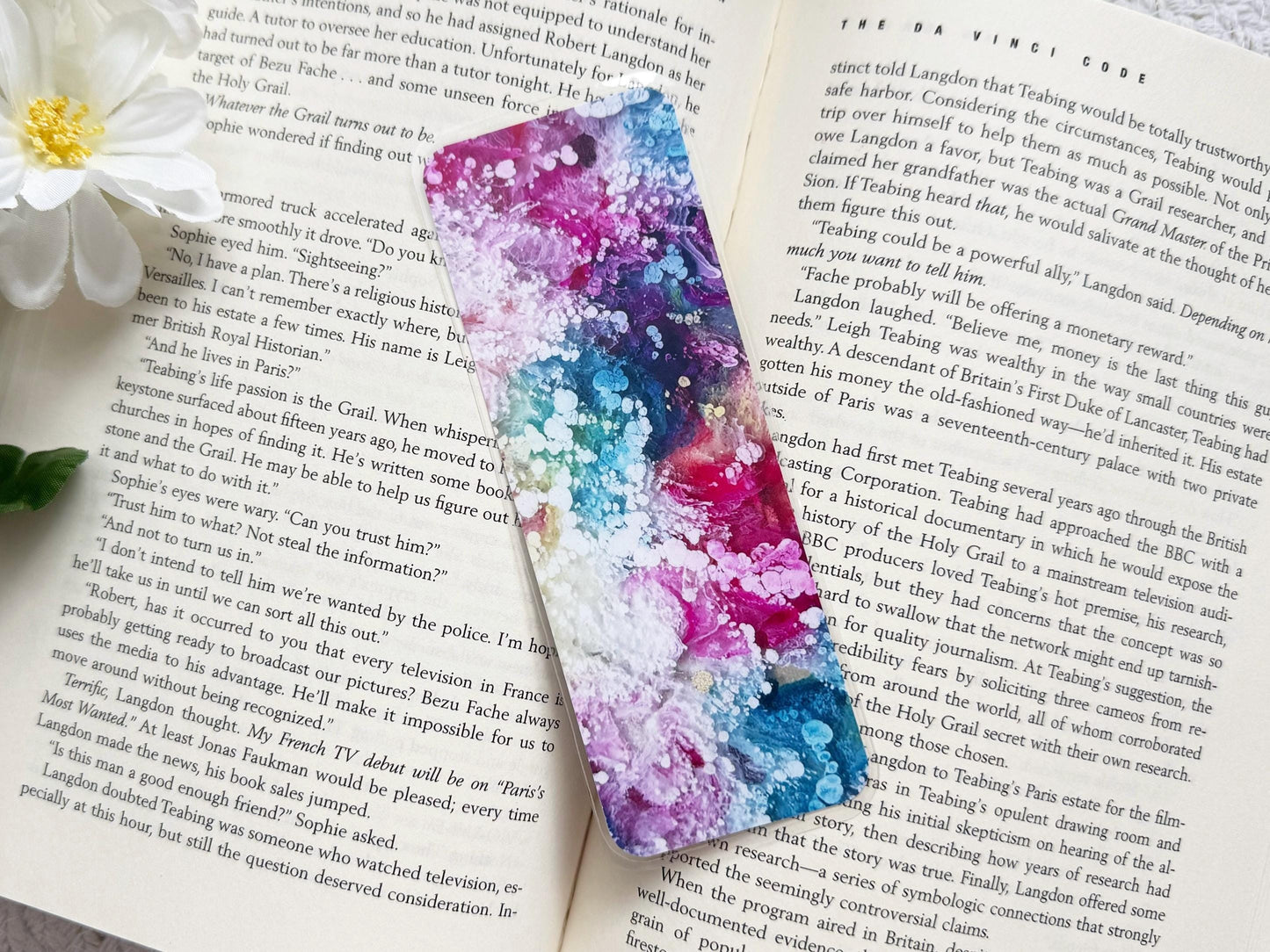 Alcohol Ink Art Laminated Bookmark #2