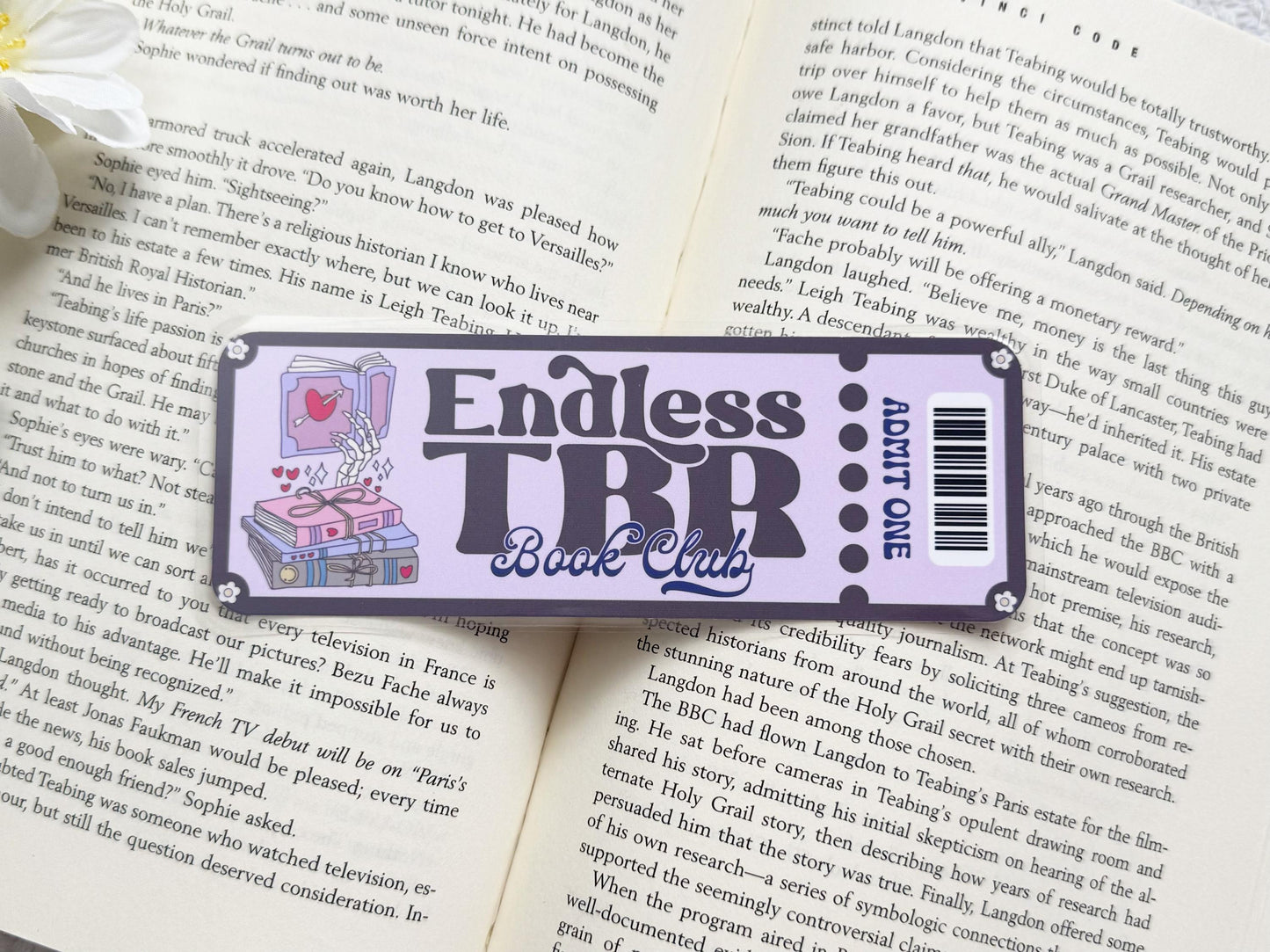 Endless TBR Book Club Laminated Bookmark