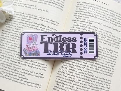 Endless TBR Book Club Laminated Bookmark
