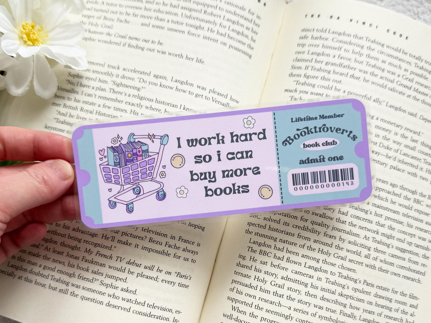 I Work Hard So I Can Buy Books Laminated Bookmark
