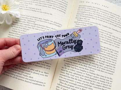 Let's Paint Morally Grey Laminated Bookmark