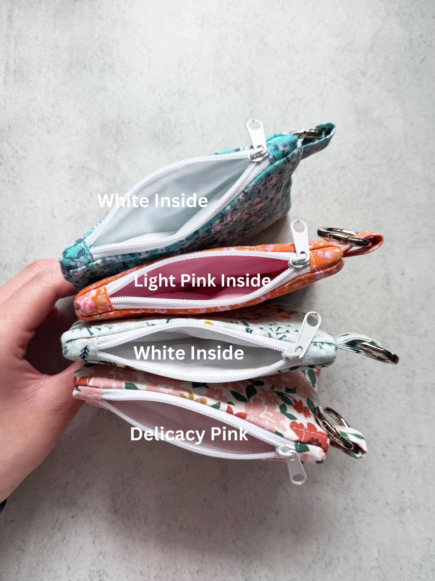 Mini Quilted Keychain Wallets