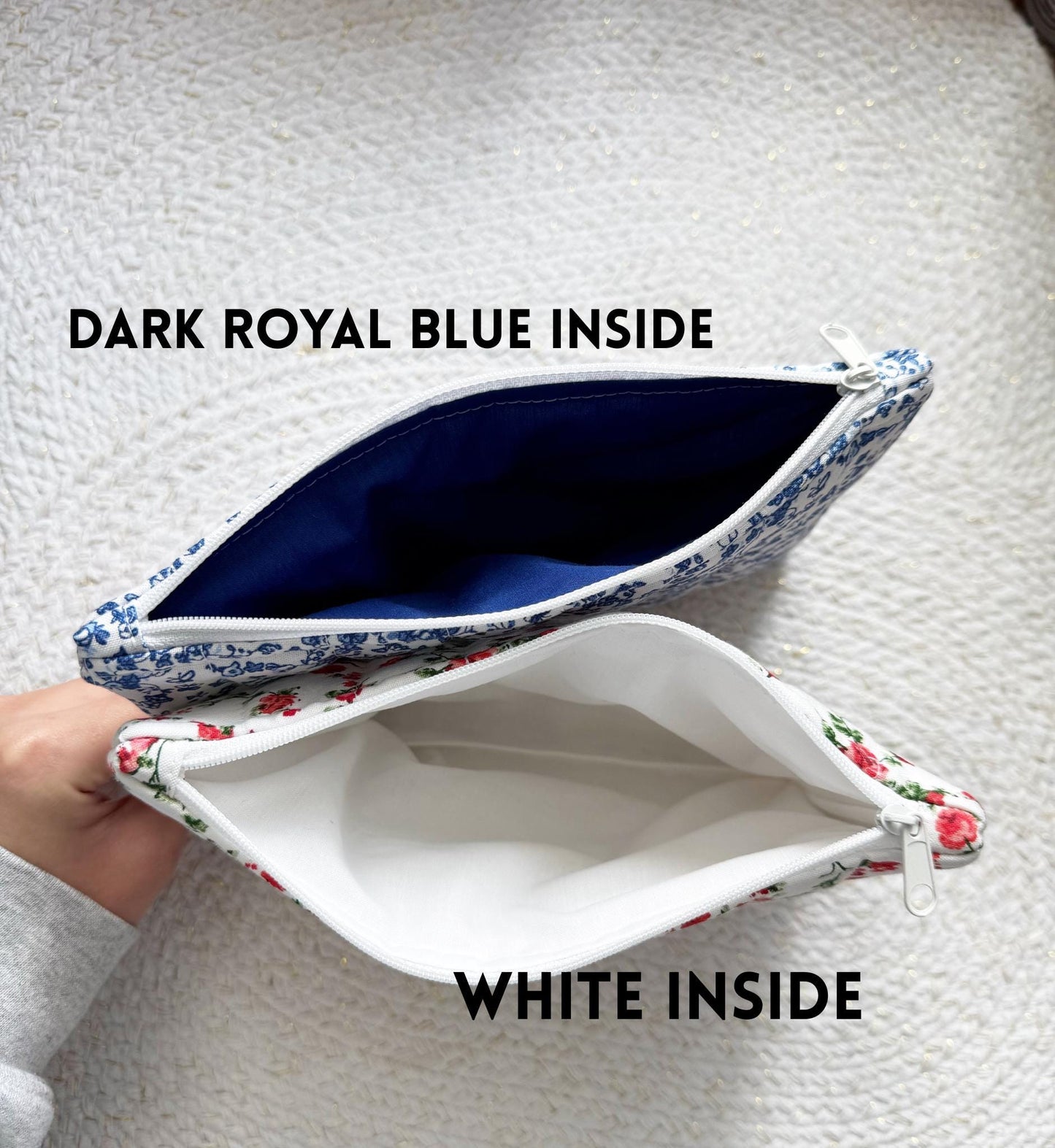 Small Quilted Zipper Pouches