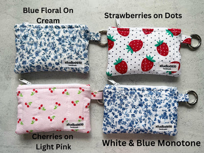Mini Quilted Keychain Wallets