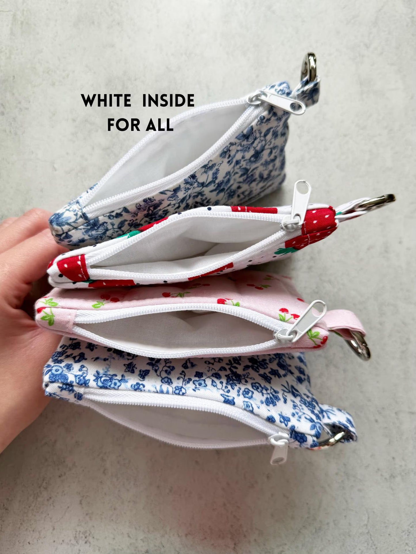 Mini Quilted Keychain Wallets