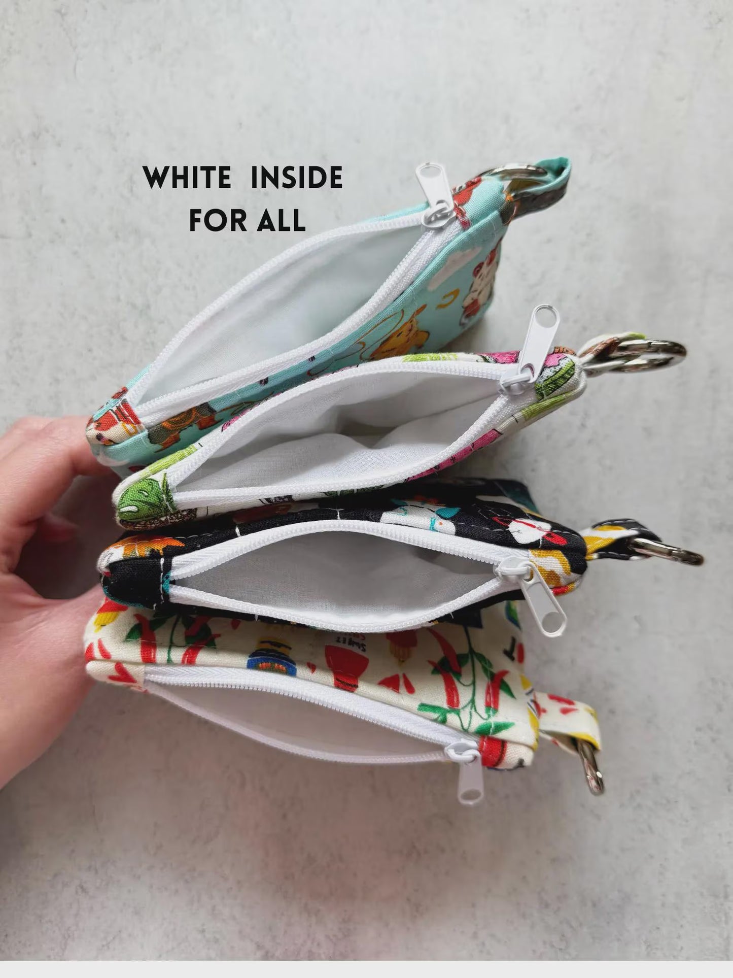 Mini Quilted Keychain Wallets