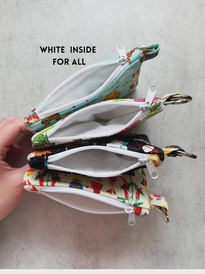 Mini Quilted Keychain Wallets