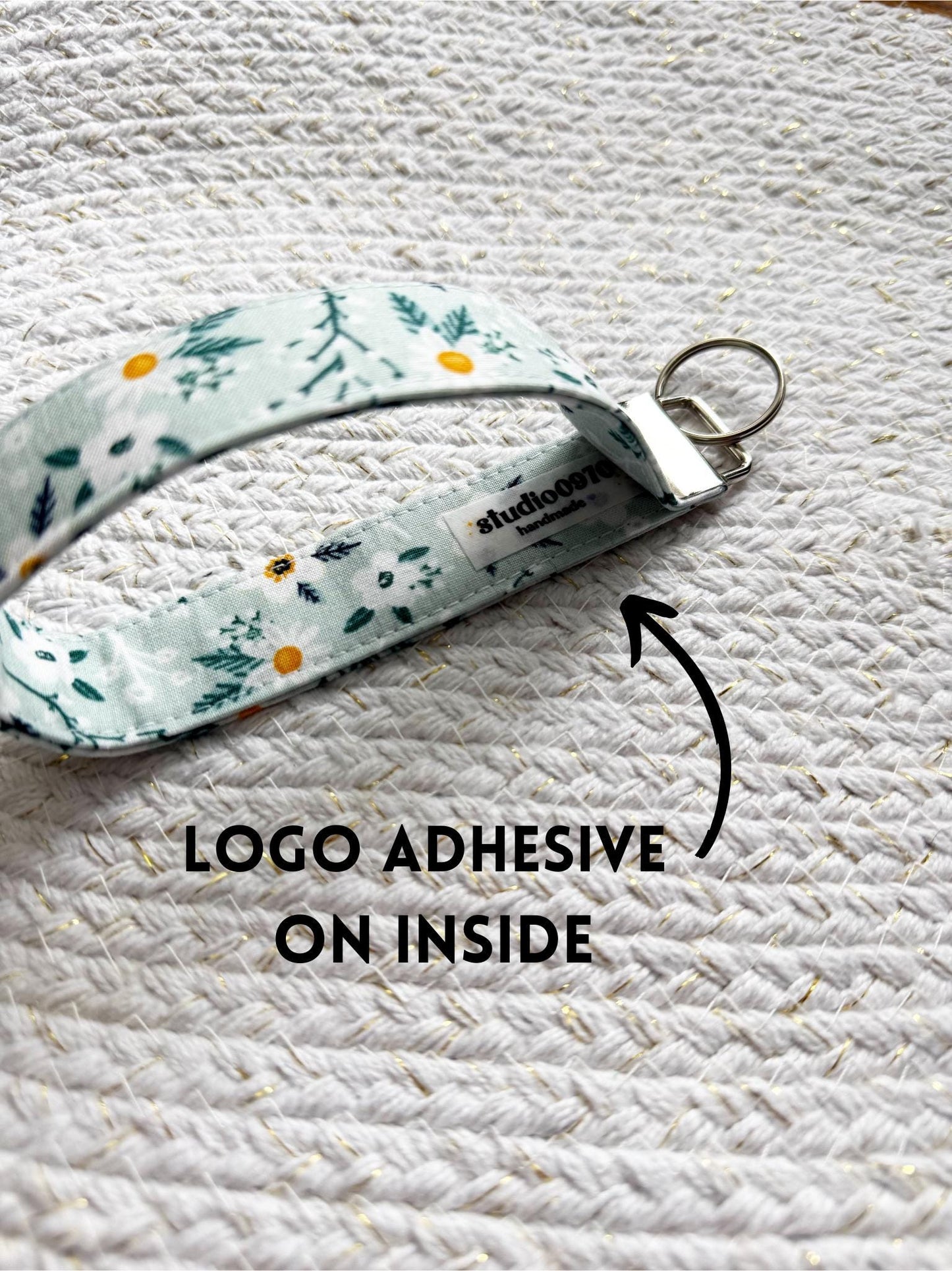 Floral On Pink Key Fob