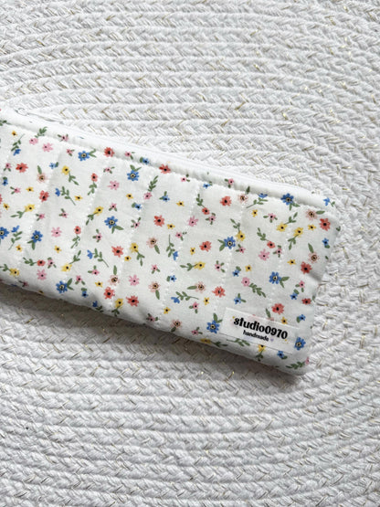 Mini Wildflower Floral Quilted Pencil Case