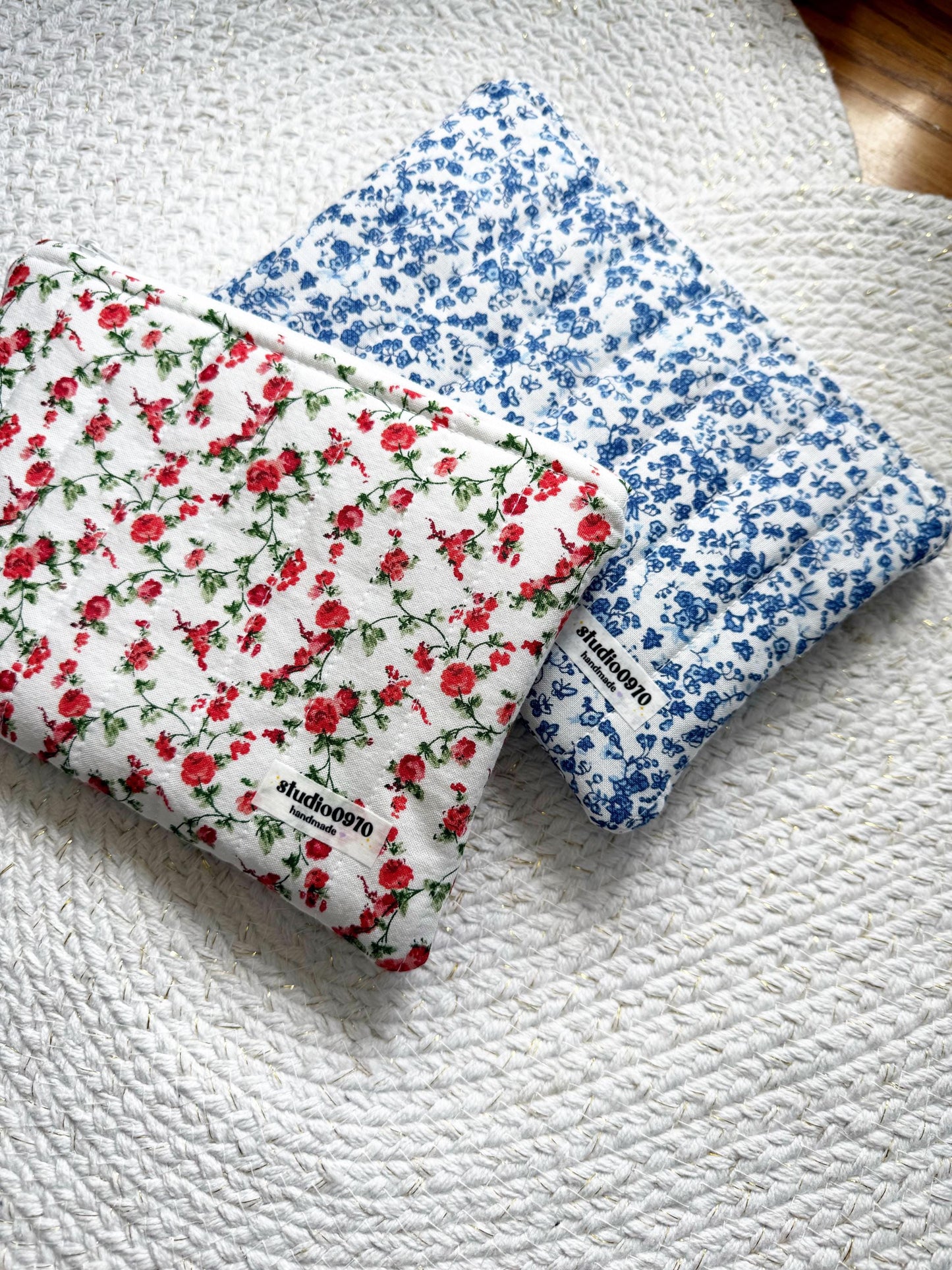 Small Quilted Zipper Pouches