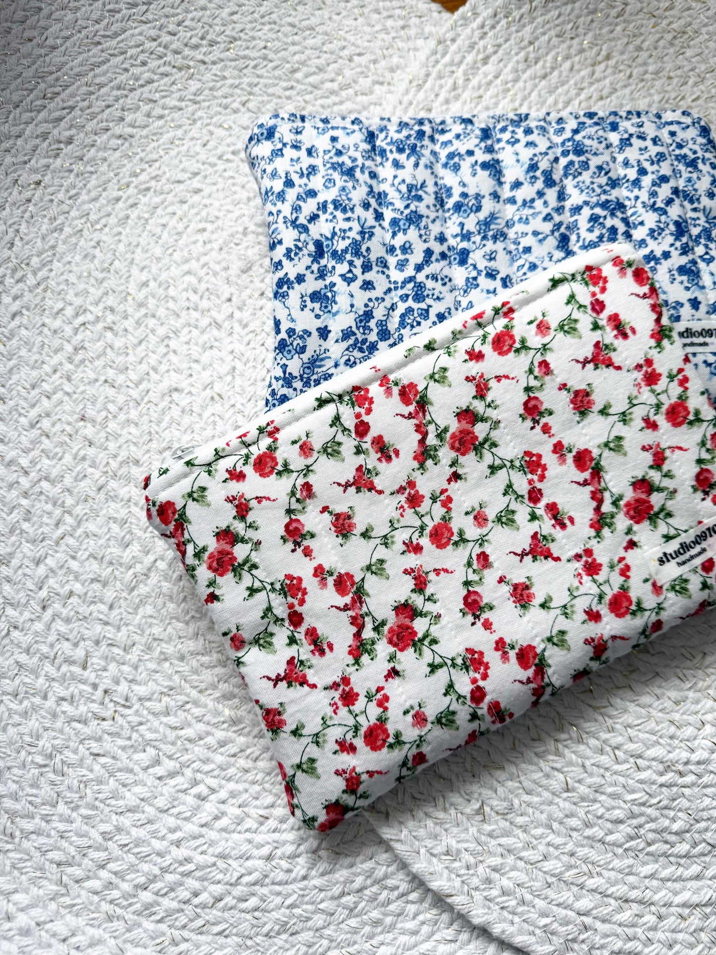 Small Quilted Zipper Pouches