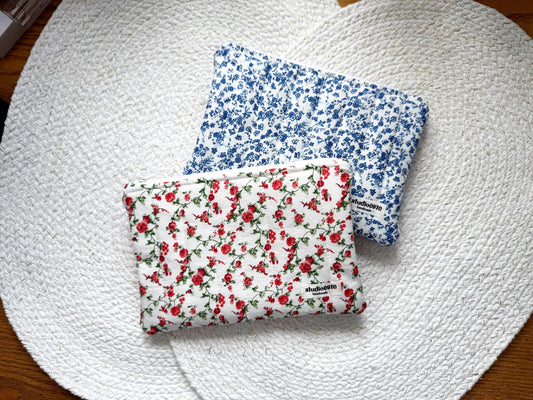 Small Quilted Zipper Pouches