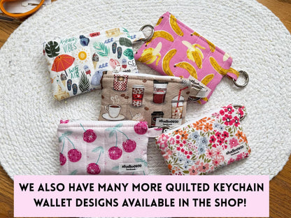 Bananas On Pink Quilted Pencil Case