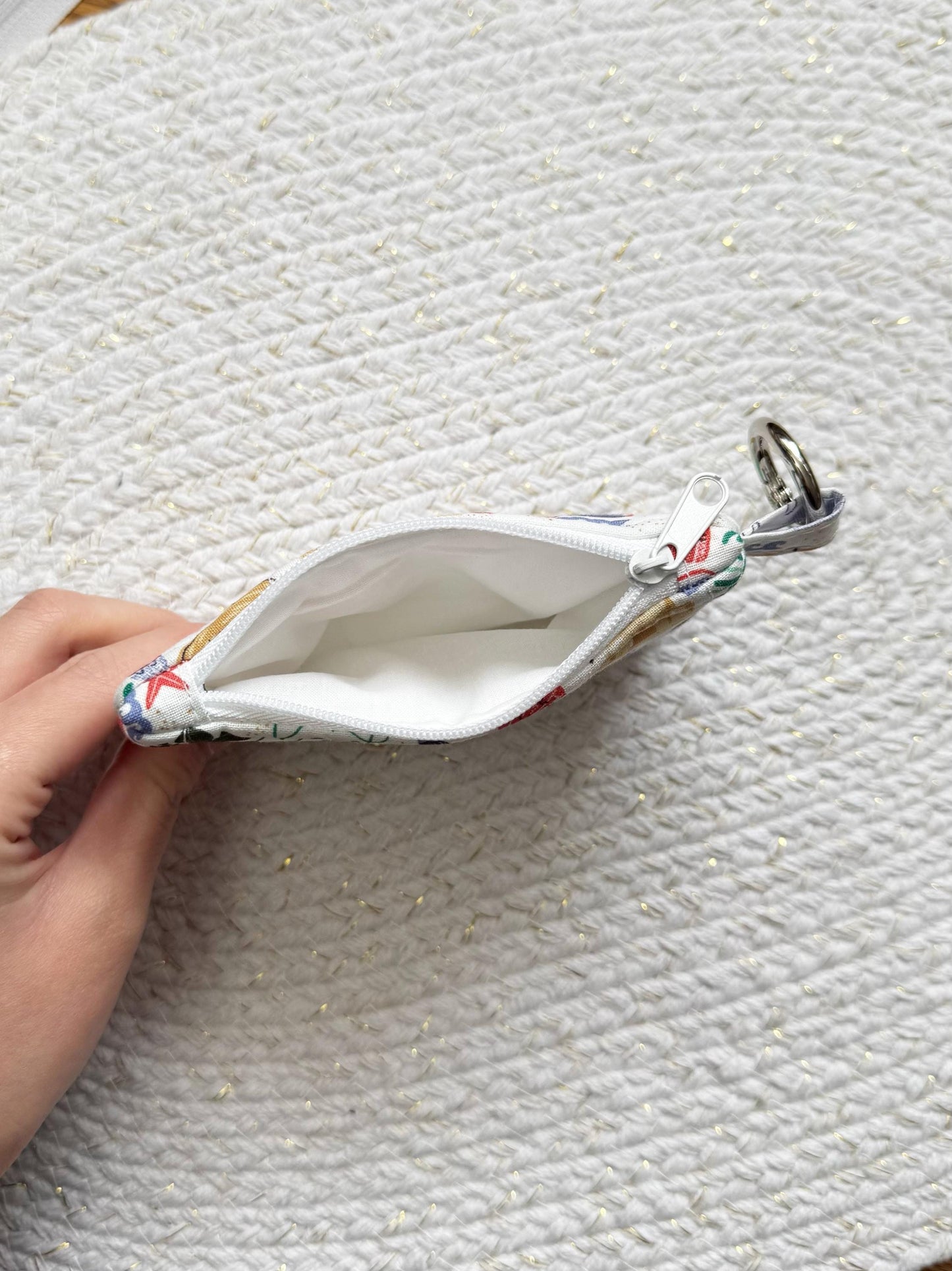 Beach Vibes Quilted Keychain Wallet